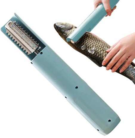 Descamador Eléctrico de Pescado - Escamador Eléctrico Recargable - Artículo de Limpieza para Mariscos, Raspador Inalámbrico de Acero Inoxidable para Barbacoa y Cocina