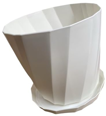 KAHDGSS Vasi bianchi Semplice Ornamento Traspirante Century Pianta Fioriera Fornitura Decorazioni da Giardino Per Vasi Da Fiori Davanzale Moderno Estetica