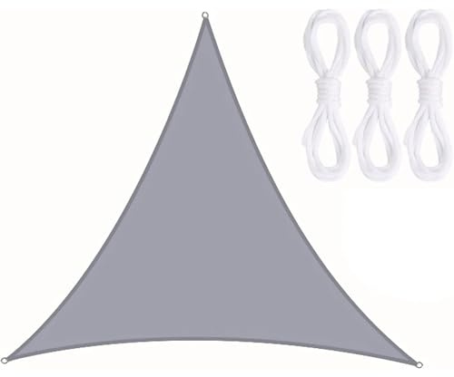 Tenda parasole triangolare impermeabile, 2 x 2 x 2 m, con blocco UV per giardino e patio, bordi rinforzati per prato e terrazza, soluzione ideale per l'ombra all'aperto