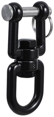 FELTECHELECTR Gancio Girevole Doppio in Acciaio con Cuscinetti a Sfera Anello di Collegamento per Altalena Sedia Sospesa e Amaca Accessorio Resistente per Catena da Giardino e Ricambi Dondolo