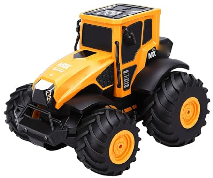 SPYMINNPOO Tractor Teledirigido, Camión Todoterreno RC Todo Terreno de 2,4 GHz, Tiempo de Juego de Más de 50 Minutos, para Niños