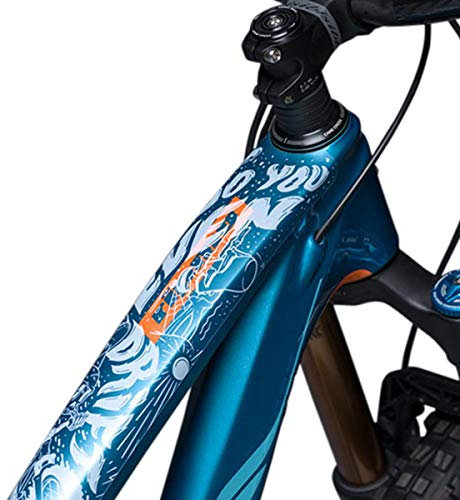 DYEDBRO - Glansig finish - Fluor (vit) cykelramsskydd färgad bro