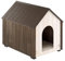 Ferplast Outdoor-hundehütte, hundehaus koya Large aus fsc-Holz mit ungiftiger Farbe, belüftungslöchern, isolierenden füßen, 63,5 x 91,5 x h 78 cm