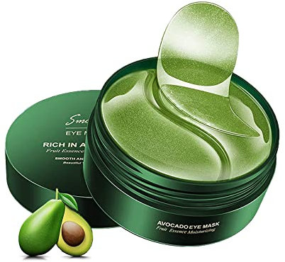 60 Pcs Eye Pads, almohadillas para los ojos, almohadillas de colágeno para los ojos contra las ojeras con aloe vera, máscara antiedad para los ojos con ácido hialurónico almohadillas