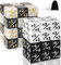 SLAKOZYT Würfelset Token Würfel Magic The Gathering Glitter Sparkle Dice, Loyalität Würfel Starry Marble D6 Würfel kompatibel (48 Schwarz-Weiß-Kombination)
