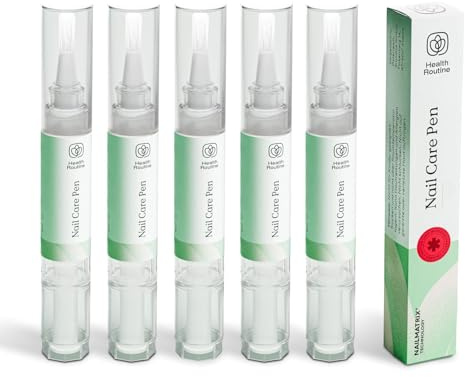 Health Routine Nail Care Pen 5 Pcs – L'Originale | Cura Cosmetica in Caso di Infezione Fungina delle Unghie in Modo Rapido ed Efficace | Per Unghie delle Mani e dei Piedi Curate | Con Olio di Tea Tree
