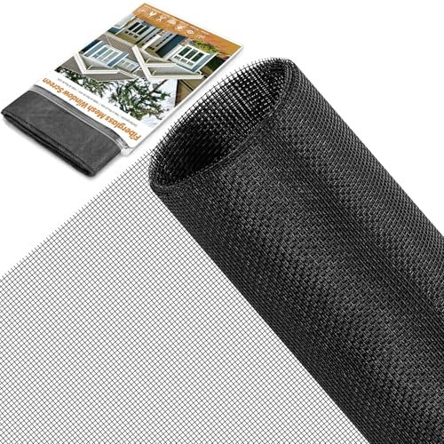 HOFUDON 250x120cm Moustiquaire Fenêtre, moustiquaire fenetre ajustable, Filet Moustiquaire en Fibre De Verre Durable,Moustiquaire Anti-Insectes Pour Porte Fenêtre,Jardin-Noir