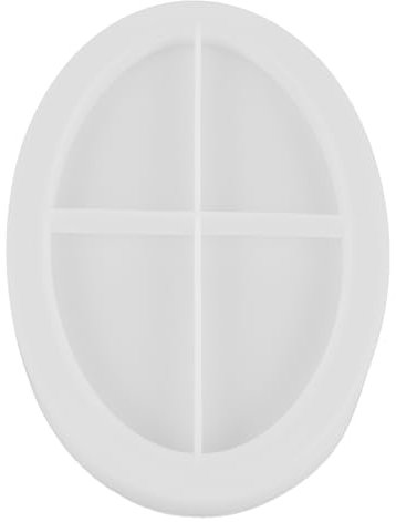 LALAFINA Stampo in resina vassoio porta gioielli padelle per ciambelle stampo epossidico per vassoi per gioielli stampo in silicone per vassoio per gioielli Gel di silice bianca