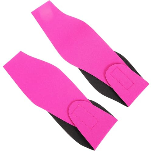Alipis Lot de 2 Bandeaux de Natation en Néoprène Élastiques pour Garçon et Filles et Adultes Protection Auditive Confortable Rose Fuchsia Tailles L et M Adaptés Sports Nautiques Yoga