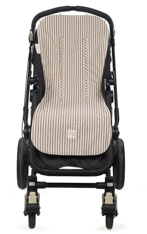 Funda colchoneta Praliné de Walking Mum (Rayas Moka)