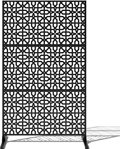 Veradek Outdoor Privacy Screen Series - Parilla Privacy Screen Set w/Stand (65% Privacy) | Made from Durable Materials; Easy Set-Up | Modern Décor for Patio Privacy, Room Divider, Fences