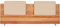 fornera f30 2er Set Steckkissen Polsterkissen für Bettkopfteil Kopfteilpolster Rücklehne Bett Kopfteilkissen Kunstleder. Universell für alle Kopfteile bis 5 cm passend (Ivory)