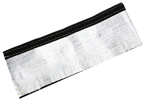 Manicotto scudo termico, copertura per tubo flessibile in filo isolante bianco grigio con strato esterno alluminizzato per filo elettrico per cavo