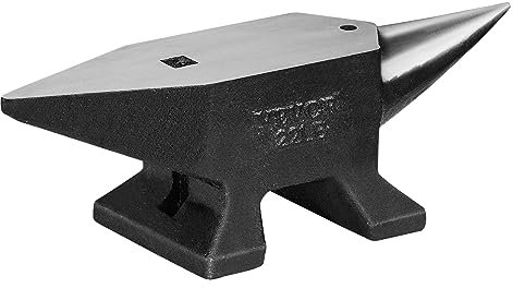 VEVOR Amboss Einzelner Hornamboss 10 kg Stahlamboss Geschmiedeter Amboss Robuster Hornamboss Schmied Juweliere Metallschmied Schmiedewerkzeug Geeignet für Nieten, Abflachen, Schmieden und Formen