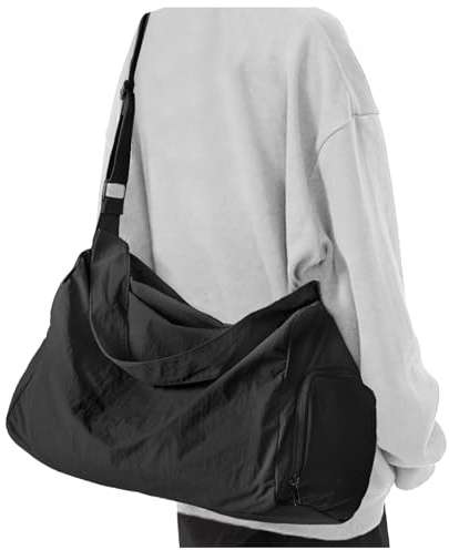 Small Gym Bag with Shoe Compartment, Workout Sport Duffle Bag for Women Travel, Waterproof Shoulder Overnight Bags Lightweight Carry on Tote Bags for Swim, Yoga, Dance