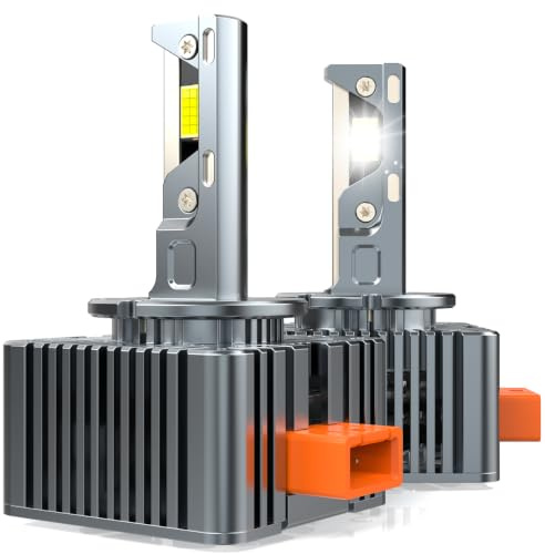 D-Lumina Ampoules LED D3S,120W 20000LM 6500K Blanc Extrêmement Lumineux pour Phares de Voiture,Anti Erreur Canbus,Remplace Les Ampoules Xénon HID OEM Plug and Play,2 Pièces