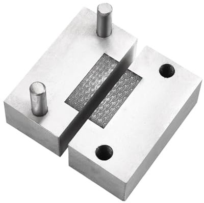 JISADER Cortador de disco que forma el troquel, herramienta compacta de estampado de joyería de oro y plata de alta dureza para cortar patrones para, mi, 8x8cm