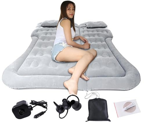 Materasso ad aria, materasso ad aria pieghevole, materassino da viaggio per SUV, materasso gonfiabile da viaggio, letto gonfiabile da viaggio, letto ad aria uniforme esteso con due cuscini d'aria per