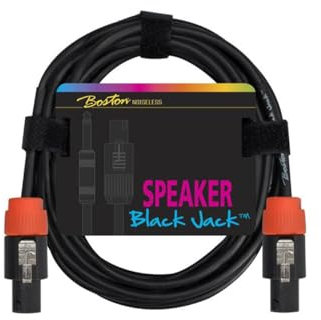 Black Jack Speaker cable, black, speakon + speakon, 2 x 1,5mm, 2 meter