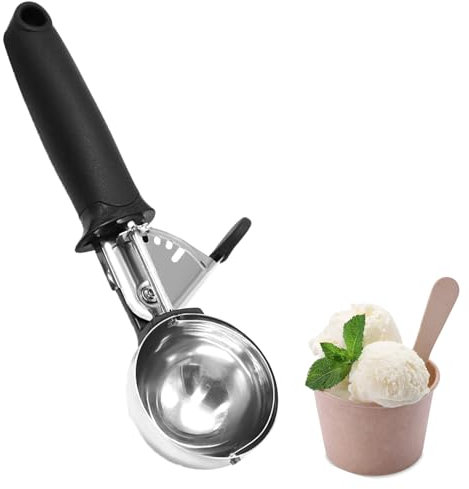 Stainless Steel Ice Cream Scoop Fruit Scoop – Ergonomic Handle, Ideal for Fruit