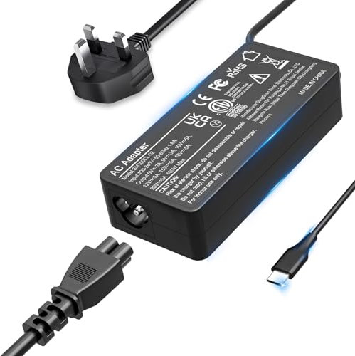 USB C Laptop Charger, 100W AC Laptop Power Adapter Compatible with MacBook,Lenovo, ThinkPad, HP, Asus, Acer,MSI, Dell,Toshiba,Universal Chromebooks Type C Power Cord