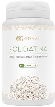 Graal Polidatina Pura 100 mg Resveratrolo Forte - Benessere Cardiovascolare - Potente Antiossidante con Ottimo Assorbimento Intestinale per 2 Mesi