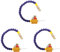 Sxmrmnx 3 pulverizadores de refrigeración, de lubricación de refrigerante para tubería de aire de 8 mm CNCLathe taladro de fresado B