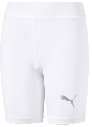 Puma Liga Baselayer Shorttight Jr, Pantalones Cortos Para Niños, Blanco (Puma White), 140