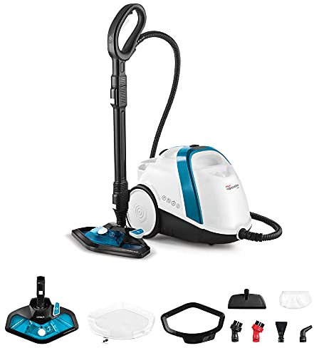 Polti Vaporetto Smart 100_B Steam Cleaner, Unlimited Autonomy, High Pressure Boiler 4 Bar, 9 Accessories