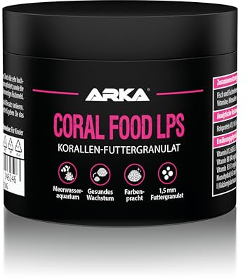 ARKA Coral Food LPS - 150 ML - Nourriture granulée de Haute qualité, pressée à Froid, pour Les coraux à Grands polypes, favorise la Coloration et la Croissance dans Les Aquariums d'eau de mer