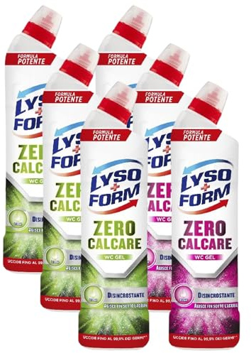 Lyso+Form Zero Calcare Wc Gel Disincrostante 750ml (6 Unità) - PROFUMAZIONI ASSORTITE-