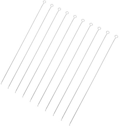 LALAFINA 10pcs Stainless Steel Beading Hooks for DIY Bracelet Making Jewellery Needle Beading Tools