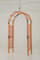 COSTWAY Arco da Giardino a Traliccio in Legno di Abete, Arco da Giardino Supporto per Rose e Rampicanti Resistente, Pergolato Decorativo da Esterno per Terrazza e Patio, 132 x 60 x 235 cm, Arancione