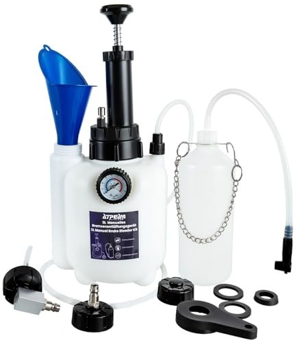 ATPEAM Bomba Manual de Aceite 3L, Purgador de Frenos y Kit de Extracción de Líquidos, Herramienta Universal para Cambio de Aceite y Purga de Sistemas de Frenos