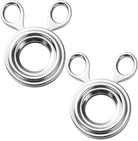 2 Stainless Steel Boiled Egg Cutters, Egg Cutter and Egg Piercer for Boiling Eggs, Egg Slicer for Hard Boiled Eggs, Egg Topper for Boiled Eggs, Egg Opener and Cracker, 7.7 * 10 Cm