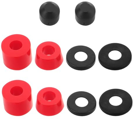 Gogogmee Skateboard PU Bushings Antishock Rosso Ammortizzatori Leggeri e Resistenti per Stabilità e Assorbimento Vibrazioni Ricambio Compatibile con Skateboard Truck e Longboard