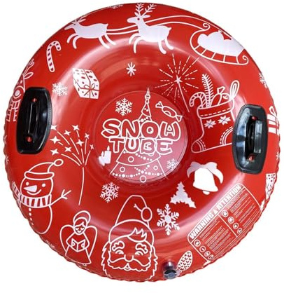 QUXVUIS Luge Gonflable avec poignée renforcée, conçue pour Le Plaisir des Enfants et des Adultes en Hiver. Sécurité Garantie. Dégonflage Facile pour Un