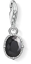 Thomas Sabo Damen Anhänger Schwarzer Stein 925 Sterling Silber 1669-643-11