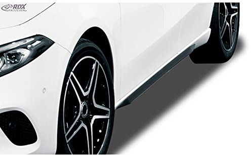 RDX Minigonne Laterali A-Classe W177/V177 Slim, RDSL500085, nero lucido, lato gonne, Quantitativo 1 (set: sinistra & destra)