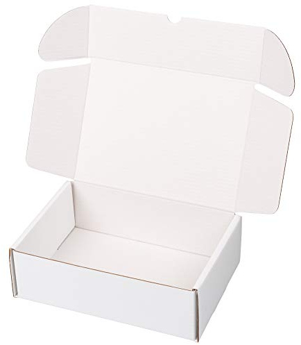 packer PRO Pack 25 Cajas Carton Envios para Ecommerce y Regalo Blancas Automontable, Pequeña 25x18x8cm