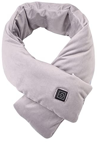 Sciarpa riscaldata USB – Sciarpa elettrica – 3 livelli di temperatura regolabili – Unisex – Inverno caldo – può essere lavato – 8 combinazioni di colori