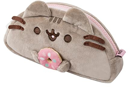 Groupo Erik - Trousse Peluche Pusheen 20x10x5 cm - sous Licence Officielle, Trousse Scolaire Enfant, Collège ou Lycée - Fournitures Scolaires, Matériel Scolaire