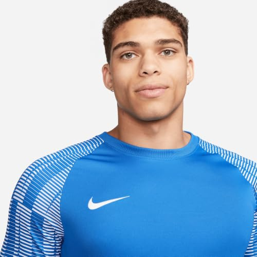 Nike Mens Jersey M NK DF Academy JSY SS, Royal Blue/White/White, DH8031-463, L