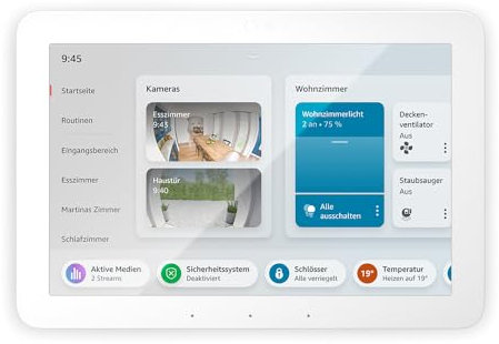 Echo Hub (Nouvelle génération) | Écran de contrôle de la maison connectée 8, avec Alexa | Compatible avec des milliers d'appareils