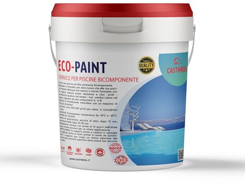 VERNICE EPOSSIDICA PER PISCINE- GARANTISCE OTTIMA ADESIONE AL SUPPORTO - IMPERMABILIZZAZIONE-DURATURA (10KG, BEIGE CHIARO)