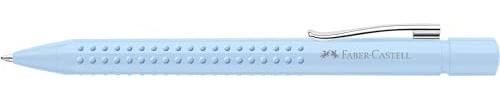 Faber-Castell 243916 - Stylo à bille Grip sky blue, avec mine XB interchangeable, indélébile, 1 pièce