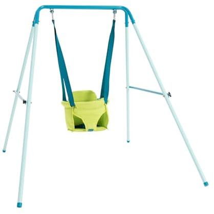 Portique métal Fauteuil bébé Pliant h129 cm, Bleu
