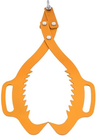 Pinzas para troncos de árboles, pinzas para troncos de árboles, ganchos de madera, pinzas de elevación, pinzas de madera, pinzas de elevación de madera, tablas y paletas de madera (amarillo, 30