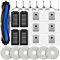Lot de 24 Accessoires pour Aspirateur Robot Ecovacs Deebot T50 PRO Omni / T50 Omni / T50, 1 Brosse Principale, 6 Lingettes, 6 Sacs à Poussière, 4 Filtres, 6 Brosses Latérales, 1 Brosse de Nettoyage
