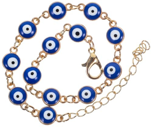 Healvian Bracelet Mauvais ŒIl Pour Femme Ajustable En Alliage Doré 16Cm Bijou ÉLéGant Protection Contre ÉNergies NéGatives Cadeau Mode Quotidien